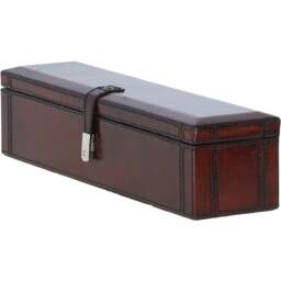 Luxury Leather Watch and Bracelet Storage Box - Chestnut - thumbnail 4