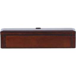 Luxury Leather Watch and Bracelet Storage Box - Chestnut - thumbnail 5