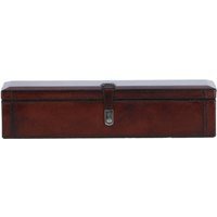 Luxury Leather Watch and Bracelet Storage Box - Chestnut