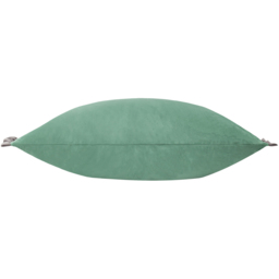 Tilly Velvet Cushion 30 x 50cm - Sage/Grey / Feather - thumbnail 2