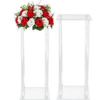 HomeScape Plant Stand for Centerpieces Clear Acrylic Flower Stand - Clear - image 1