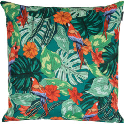 Parrot Print Outdoor Cushion (Set of 4) - Green - thumbnail 4