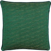Highbury Jacquard Cushion - Emerald-Gold - image 1