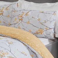 Dreamscene Spring Blossoms Print Duvet Cover Bedding Set - Yellow / Superking - thumbnail 1