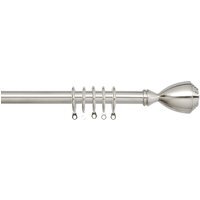 Palermo Curtain Pole - Silver / 120 - 210 cm