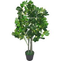 Umbrella Tree Dark Green Artificial Ficus Plant - Dark Green