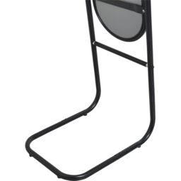 Round Full-Length Mirror - 153cm x 30cm - Black - thumbnail 2