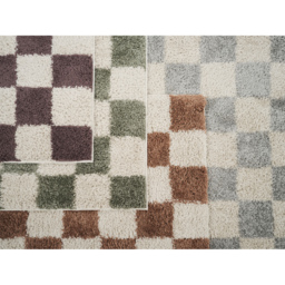 Chester Modern Living Room Shaggy Area Rug - Grey / 170cm - thumbnail 4