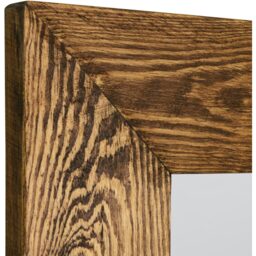 MirrorOutlet Farmhouse Dark Natural Wood Full Length Mirror - Brown - thumbnail 3