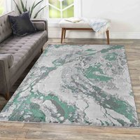 Modern Emperor Thick Area Rug - Picasoo Aqua / 60cm