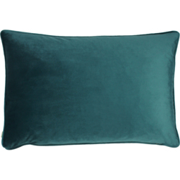 Midnight Garden Floral Square Feather Rich Cushion - Teal / 60cm - thumbnail 5