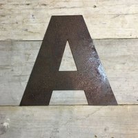Personalised Metal lettering , Personalised Gift For Him or Her, Rusty Letter A - Rusted