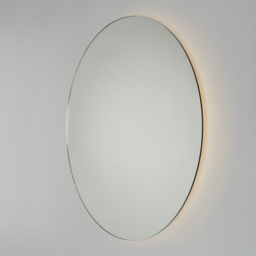 Hay Bathroom Round LED Mirror with Touch Demist - Silver - thumbnail 2
