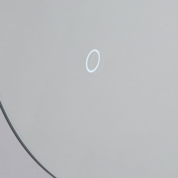 Hay Bathroom Round LED Mirror with Touch Demist - Silver - thumbnail 4