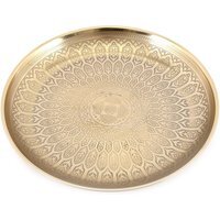 Gold Ornament Decorative Tray - Gold
