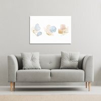 beige watercolor illustration elements Canvas Print - White / 31cm / 46cm - image 1
