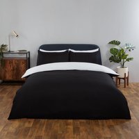 Reversible Duvet Cover Bedding Set - Black & White / Double - image 1