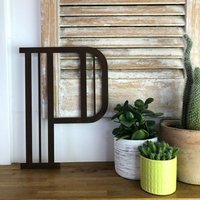 Personalised Metal lettering , Personalised Gift , Rusty Art Deco Letter P - Rusted