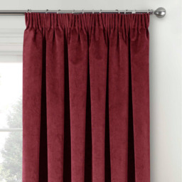 Pair of Oxford Blackout Velvet Supersoft Tape Top - Red / 168cm / 137cm - thumbnail 5