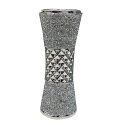Large Ceramic Flower Vase - Silver - Silver - thumbnail 3