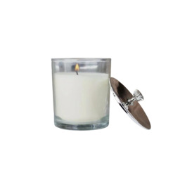 Fresh Lemon Scented Candle Pot - Clear,Silver,Ivory - thumbnail 2