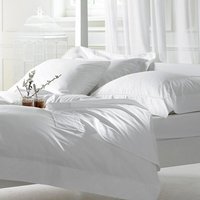Bellissimo 400 TC Cotton Duvet Set - White / Single / 1 Duvet Cover, 1 Oxford Pillowcase