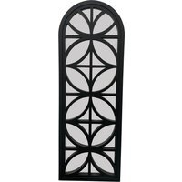 Bergen Black Indoor Outdoor Mirror - Black - thumbnail 1