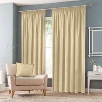 Blackout Curtains Pencil Pleat - Cream / 46in / 54in