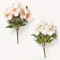 Homescapes Set of 2 Pink and Cream Artificial Magnolia Bouquet Arrangements - Blush Pink, Cream - image 1