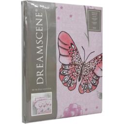 Dreamscene Butterfly Heaven Duvet Cover Bedding Set - Purple / Double - thumbnail 4