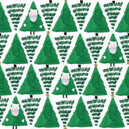 Hide and Seek Santa Christmas Duvet Cover Set - Green / Single - thumbnail 5