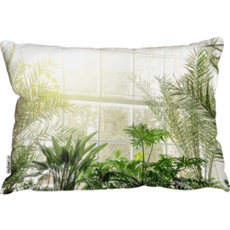 Green Plants In Botanical Gardens Cushion - Green - thumbnail 2