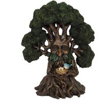 32cm Man Ornament Bird and Nest in Hand - Green - thumbnail 1