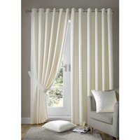 Adiso Eyelet Ring Top Curtains - Light Cream / 229cm