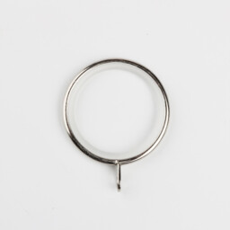 Metal Curtain Rings - Polished Steel / Fits 25 / 28 mm curtain poles - thumbnail 3