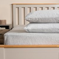 Pack of Teddy Fleece Pillowcases - Grey / 2 - image 1