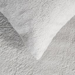 Pack of Teddy Fleece Pillowcases - Grey / 2 - thumbnail 4