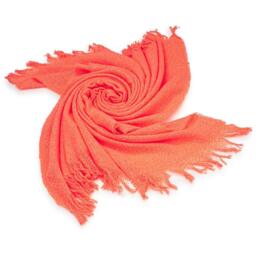 100 Acrylic Throw - 170cm x 130cm - Orange / 0.46kg - thumbnail 3