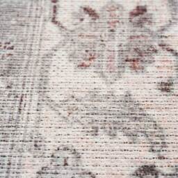 Distressed Floral Medallion Persian Non Slip Washable Area Rug - Grey / 170 x 120cm - thumbnail 5