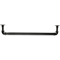 Industrial Extendable Curtain Pole - Matt Black / 120 - 210 cm - image 1