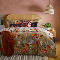 Festive Reversible Duvet Cover Set - Multicoloured / Double - image 1