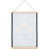 In My Witch Era Bat Cat Fabric Wall Hanging - Magical Room Decor - Charcoal