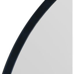 "The Fenestra - Black Edged Circular Modern Wall Mirror 43"" - Black" - thumbnail 5