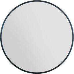 "The Fenestra - Black Edged Circular Modern Wall Mirror 43"" - Black" - thumbnail 3