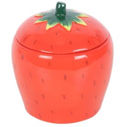 Strawberry Delight Candle Jar For Sweet Home Decor - Red - thumbnail 4