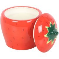 Strawberry Delight Candle Jar For Sweet Home Decor - Red - thumbnail 1