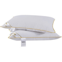 Luxury Goose Feather and Down Pillow - White / 2 - thumbnail 5