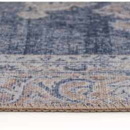 Vintage Washable Rug - Denim Blue / 170 x 120cm - thumbnail 2