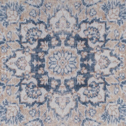 Vintage Washable Rug - Denim Blue / 170 x 120cm - thumbnail 4