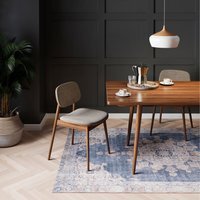 Vintage Washable Rug - Denim Blue / 170 x 120cm - thumbnail 1